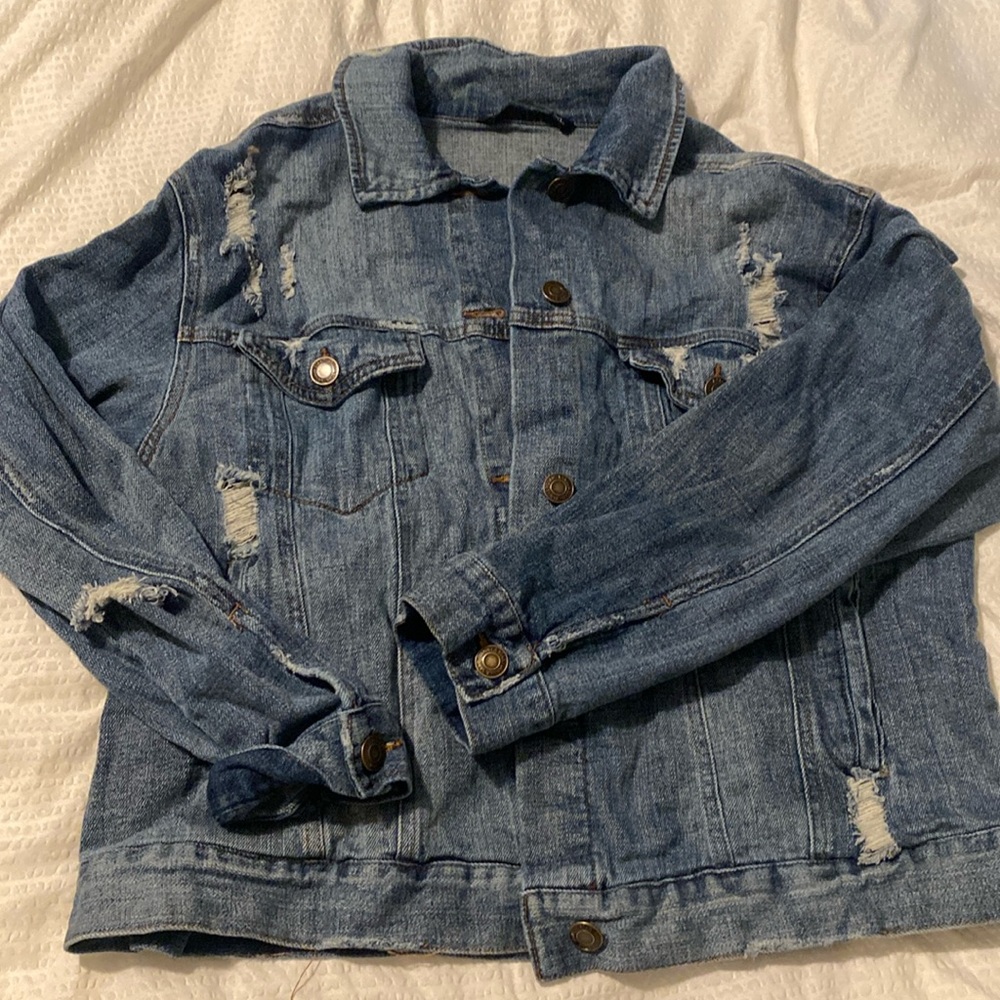 Denim Jacket - Tiger And Roses